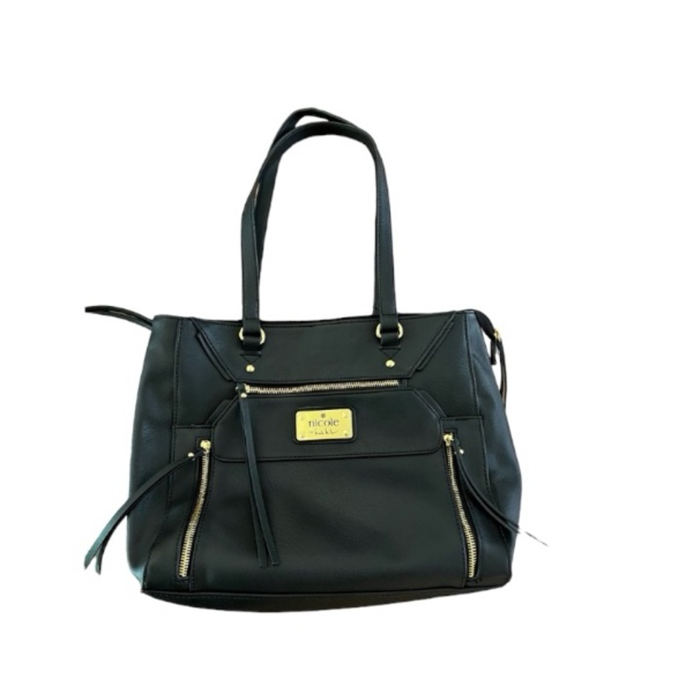 Nicole by Nicole Miller Black Tote Purse